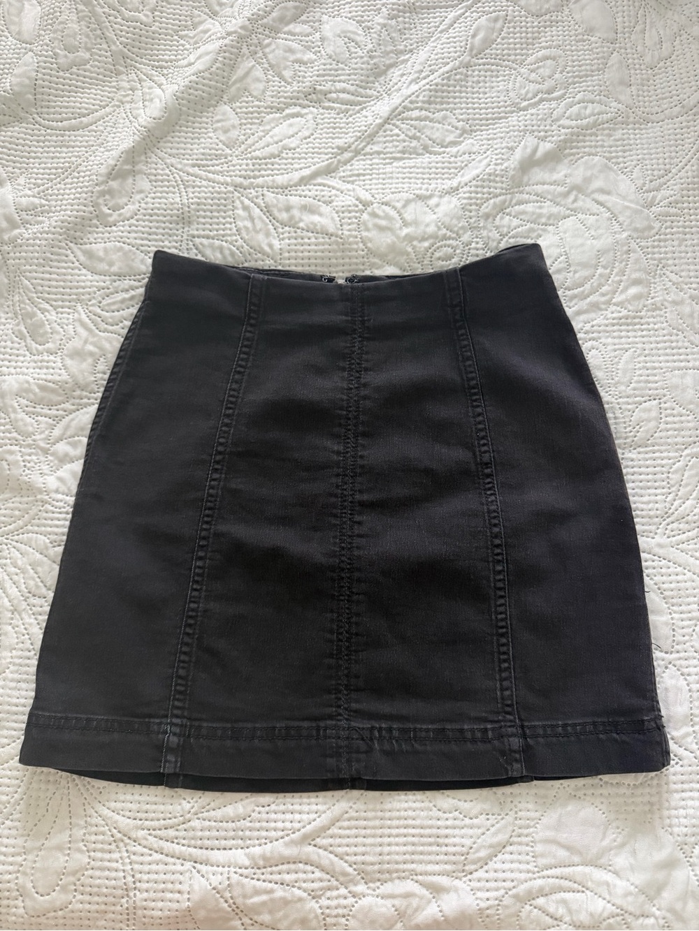 Free People black A-Line Mini Skirt